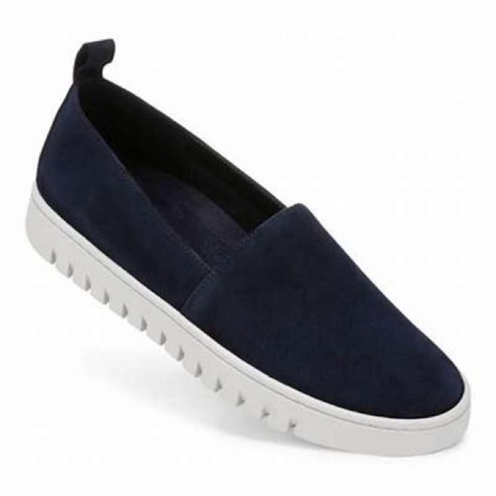 NEW💙Vionic Uptown A-Line Loafer Blue Suede Slip Ons